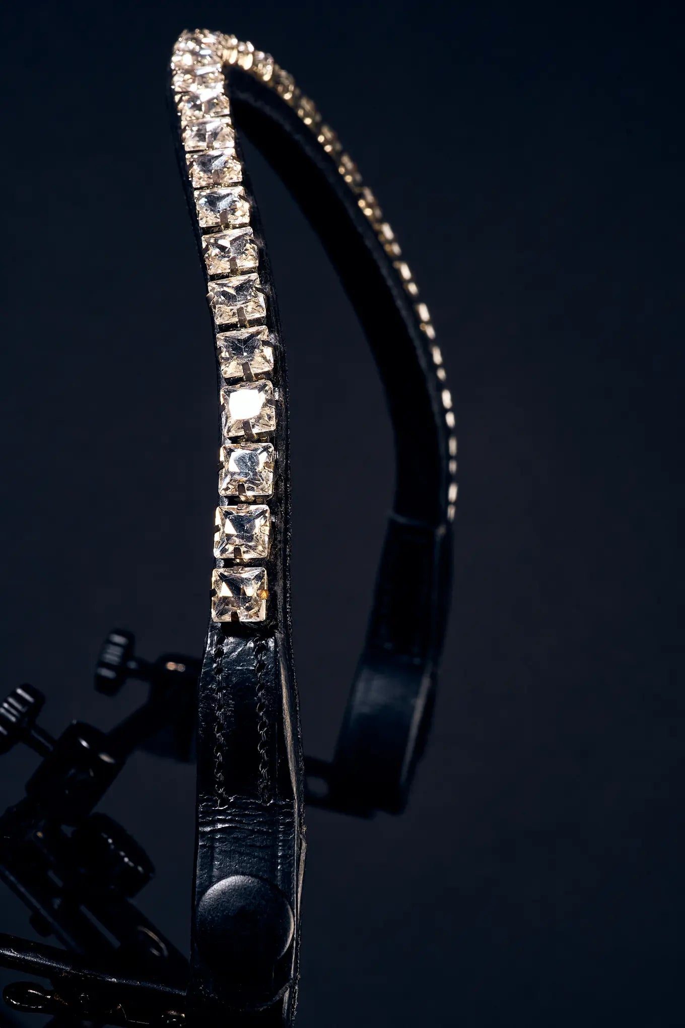Frontalera para cabezada con diamantes