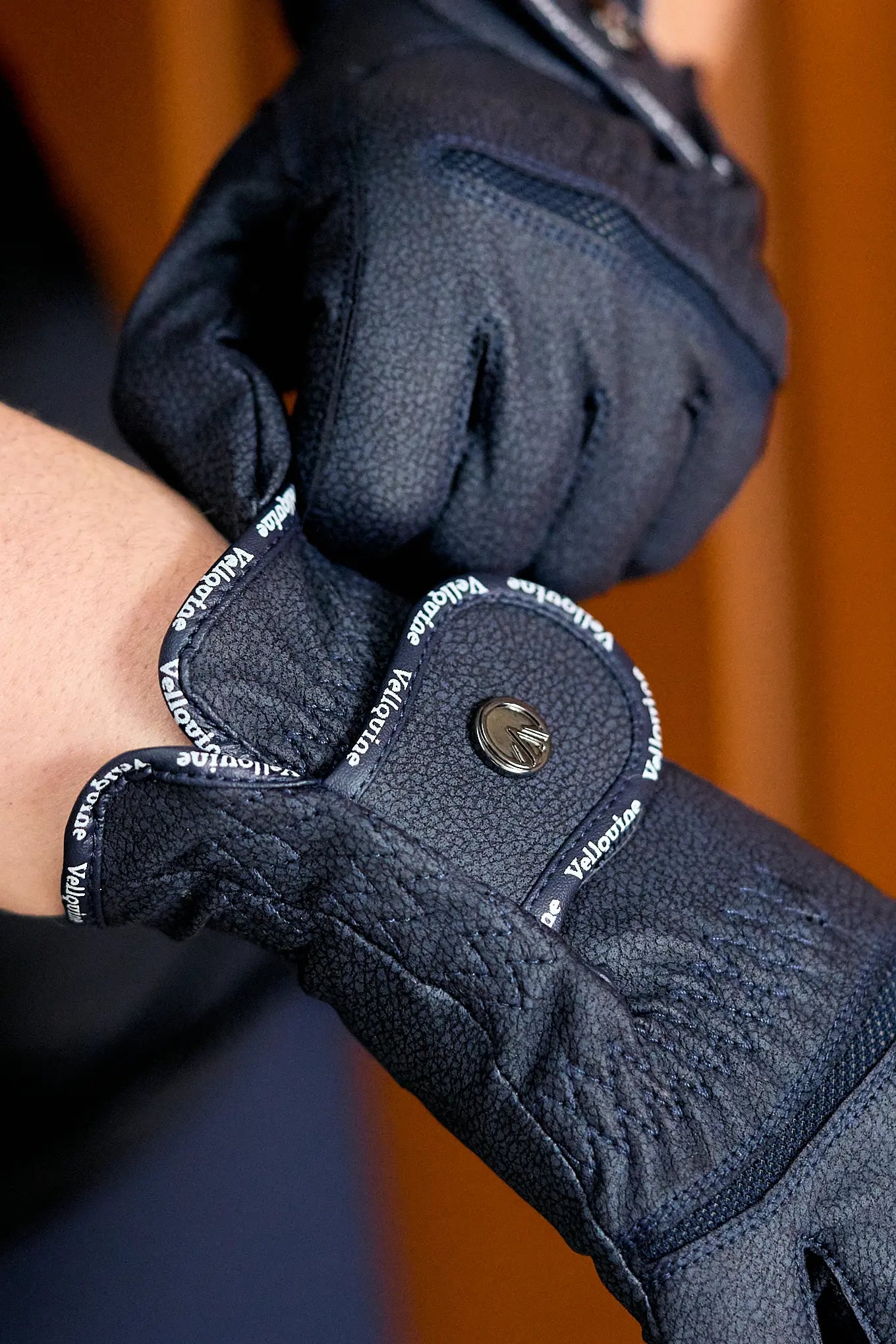 Guantes de equitación negro de calidad
