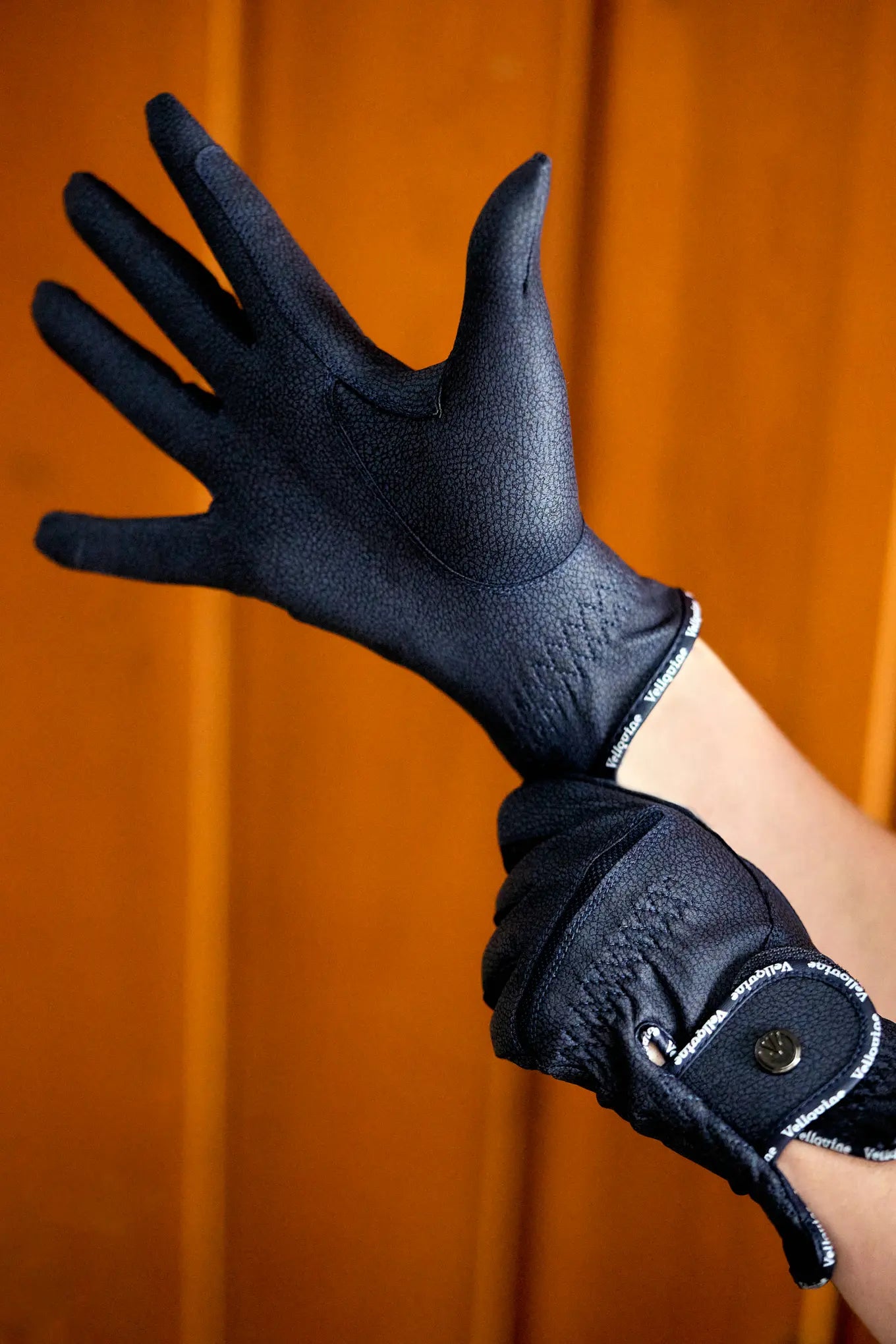 Guantes de equitación negro duradero